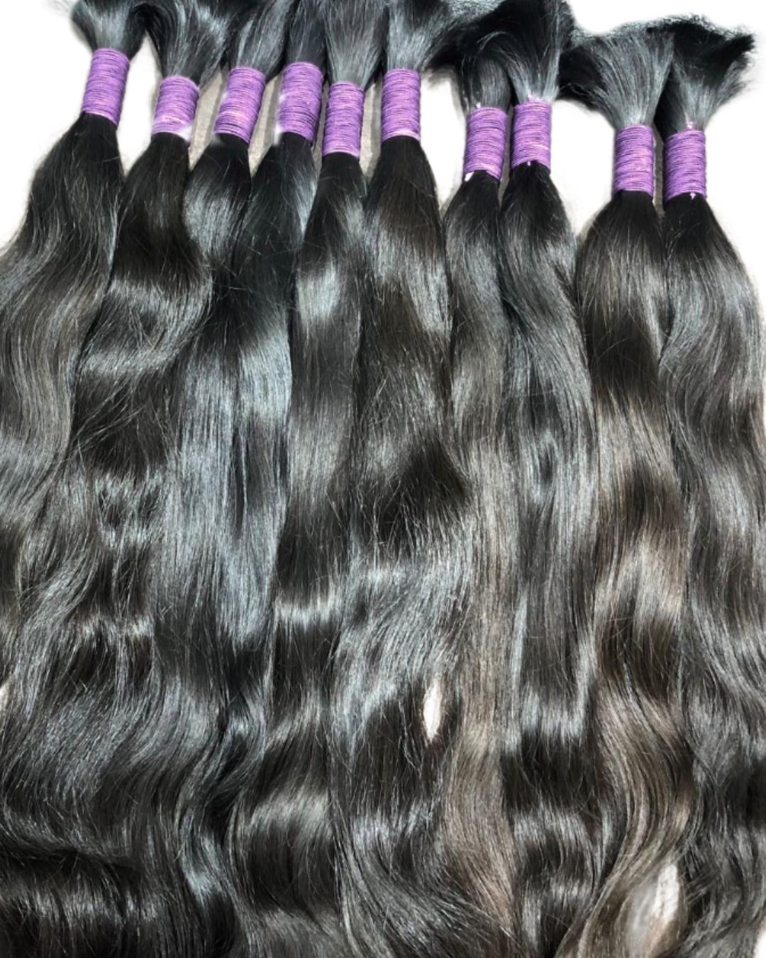 RAW Indian Natural Wavy Bulk Tresses