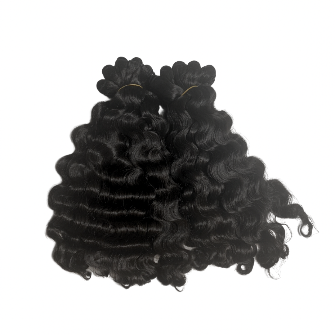 Virgin Cambodian Deep Wave Tresses 3 Bundle Deal