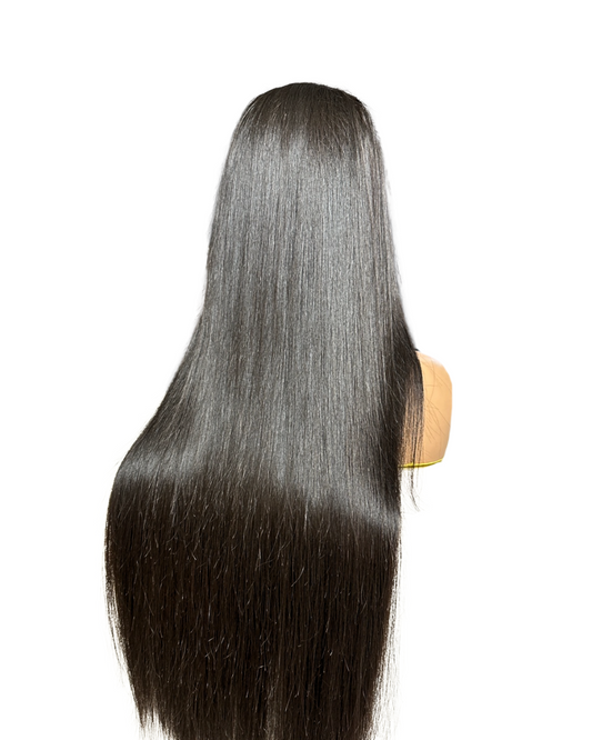 Virgin Cambodian Straight HD Closure Wig