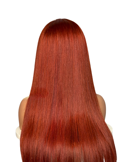 Virgin Cambodian Straight HD Closure Wig #350